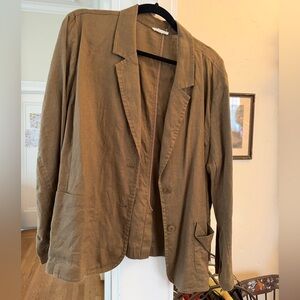 Eileen Fisher Olive Blazer Jacket